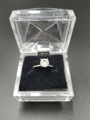 NOS Vintage 1980's Cubic Zirconia Linden-Wold Tiffany Ring Size
