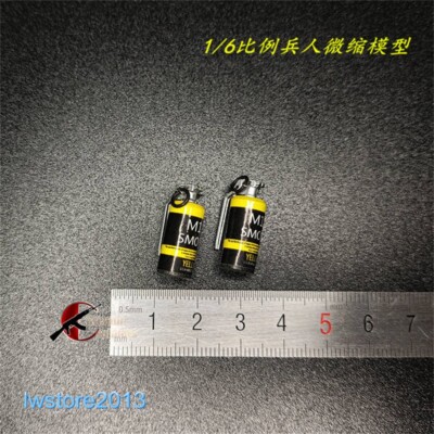 2Pcs 1:6 Smoke Bomb Weapon Model Scene Props For 12'' Male HT Action ...