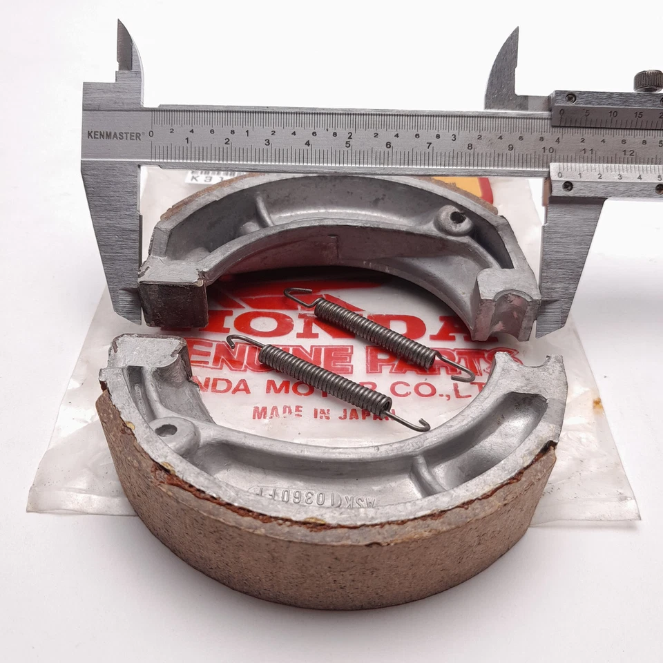 Zapatas de freno Honda CT90 CT200 XL100 CR80R XL80S XL12S XR200 43120-365-672 NUEVAS #2 Foto 3 de 4