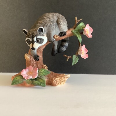 Lenox Woodland Animal Collection Twilight Mischief Raccoon 1990 Wildlife