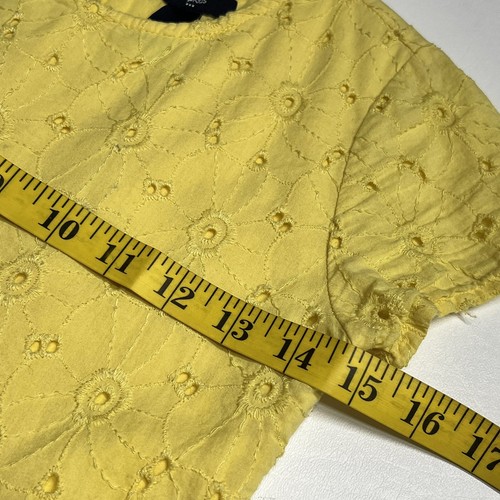 Gap Kids Girls Size L Embroidered Short Sleeve Yellow dress - Picture 5 of 8