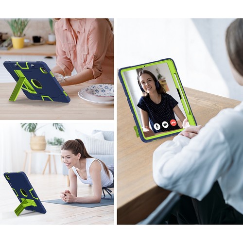 Funda protectora de silicona con armadura a prueba de golpes + soporte para PC para iPad Pro 13/11/Air 13/11 2024 - Imagen 35 de 92