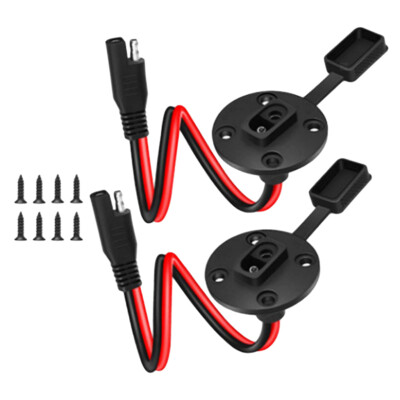 SAE Power Plug, Solar SAE Side Panel Connection, Quick Cable for Battery Charger