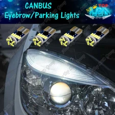 4x White CANBUS LED Eyebrow Eyelid Light Bulbs For Mercedes Benz W204 C300 C350