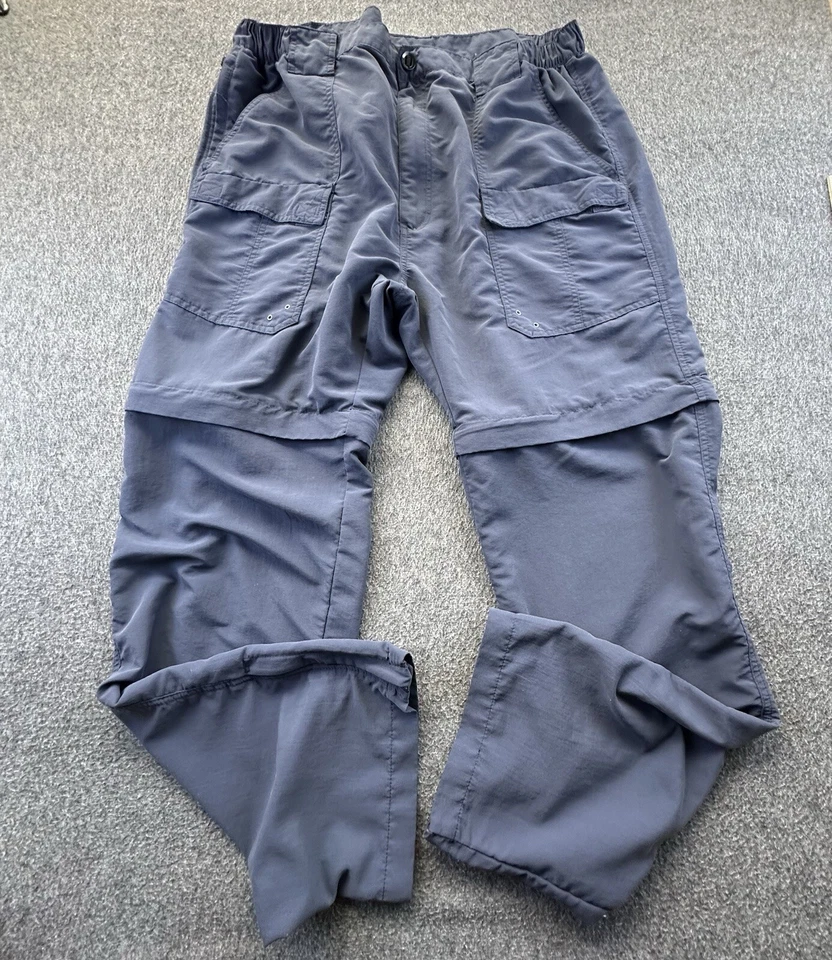 Pantalones World Wide Sportsman Para Hombre X-Large 34 Azul Pesca Carga Convertible Cremallera Foto 2 de 4