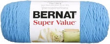 Bernat Super Value Solid Yarn, 100% Acrylic, 1 Pack of 1 Skein