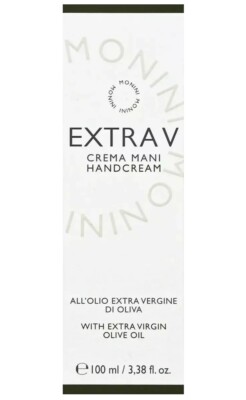 Monini Extra V Hand Cream with Organic Extra Virgin Olive Oil 3.38 Fl Oz