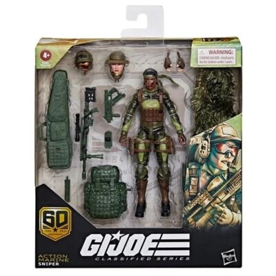 G.I. Joe Classified Series 60th Anniversary 6-Inch Action Marine Sniper Figur