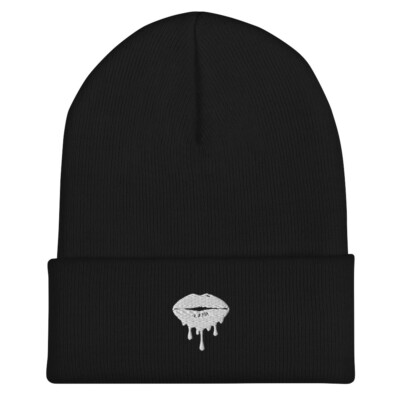 Cuffed Beanie ''Melting Lips''