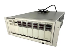 HEWLETT PACKARD 66000A MPS MAINFRAME DC PSU CHASSIS HP66101A HP66102A as-is