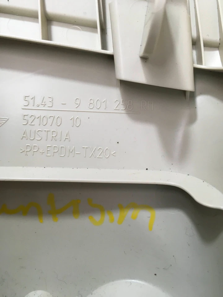 2011 - 2015 MINI COOPER COUNTRYMAN PASSENGER SIDE UPPER CENTER B PILLAR TRIM OEM Foto 4 de 4