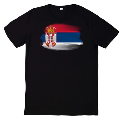 T-Shirt Serbien Fan Shirt 2024 Motiv Baumwolle