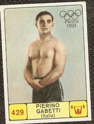 1968-69 Panini Sports Champions Figure! No.429 Gabetti! Weights!  New!!