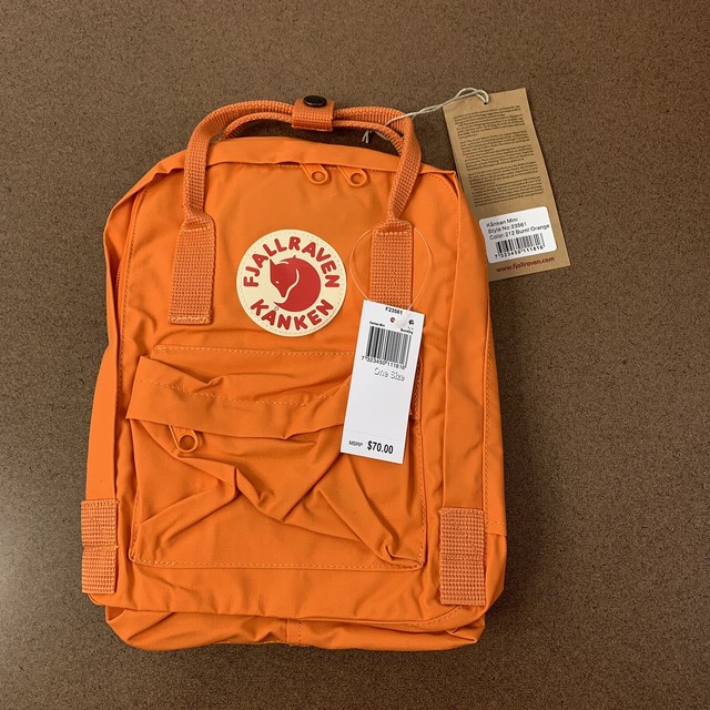 fjallraven backpack orange