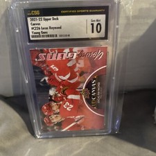 2021-22 Upper Deck Lucas Raymond Young Guns Canvas Rookie RC #C226 CSG 10 Gem MT