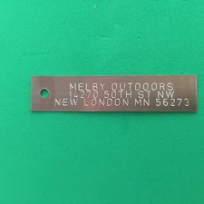 QTY 25-ENGRAVED COPPER TRAP TAGS/TRAPPING SUPPLIES/TRAPS/ANIMAL TRAP ID TRAPPING