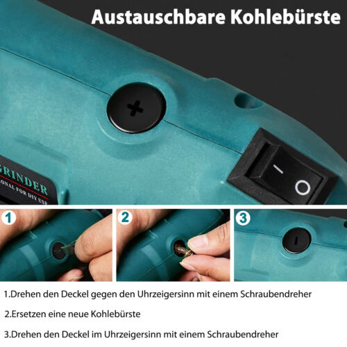226-tlg. Schleifgerät Multifunktionswerkzeug Mini Schleifer Set Schleifmaschine - Bild 9 von 12