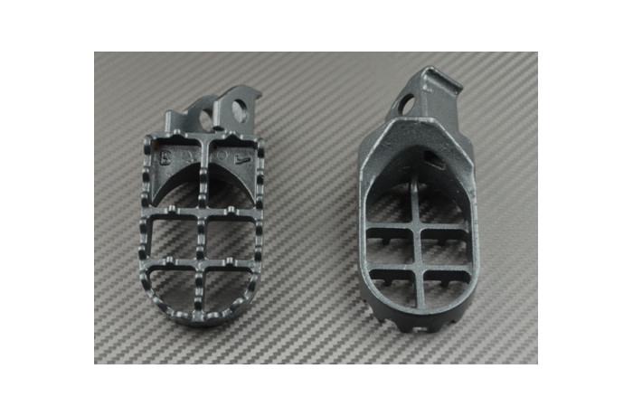 Repose-pieds en acier robuste gauche droit pour la restauration de Suzuki DR 350 1990 - 2