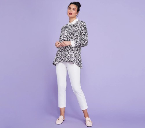 Isaac Mizrahi Live! 24/7 Stretch Crop Pants with Pockets A472131 Womens New - Picture 6 of 12