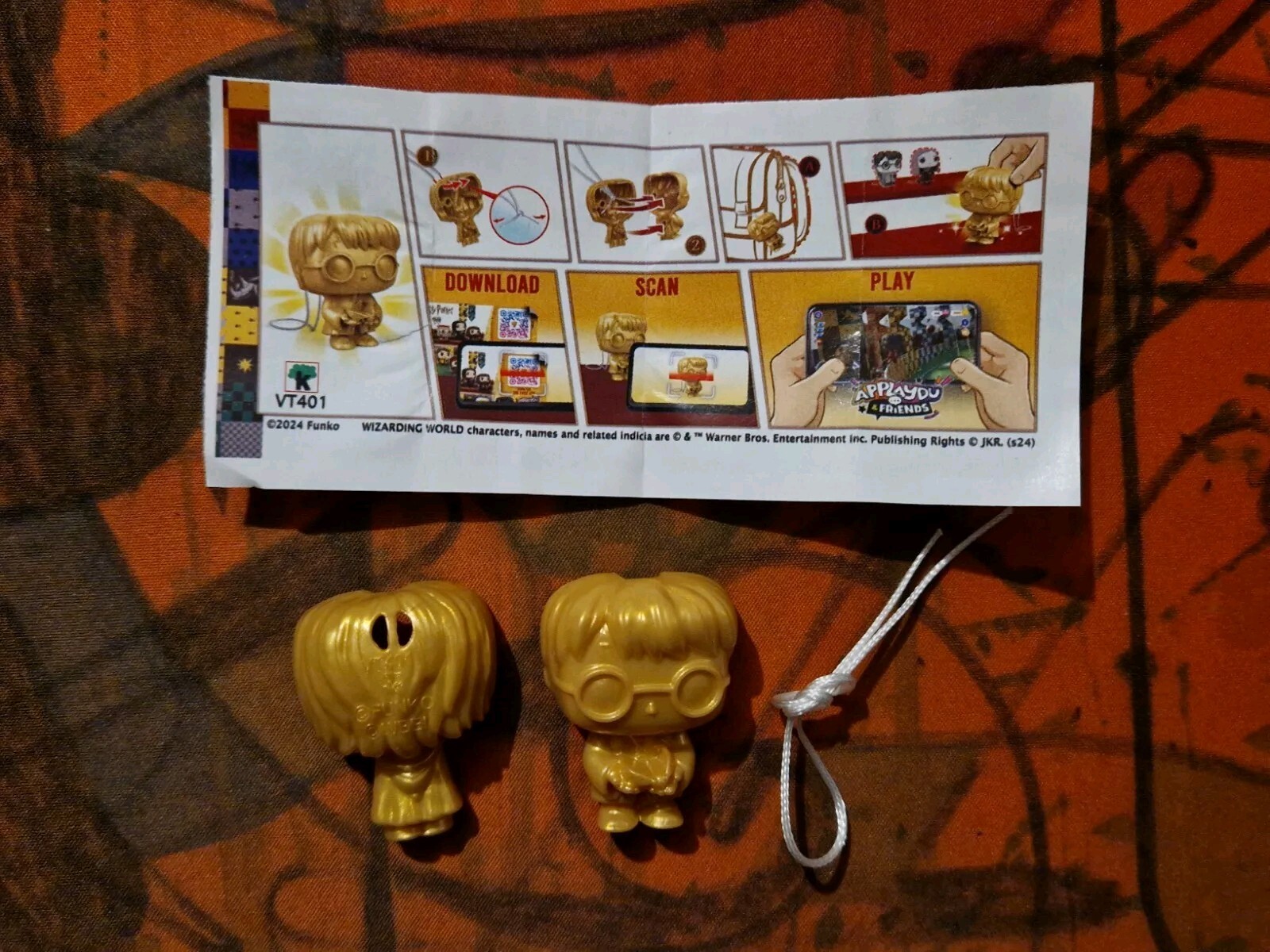 2024 Harry Potter Funko POP Kinder Joy WIZARDING WORLD GOLD HARRY +BPZ #VT401