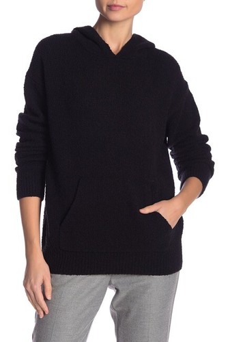 W041 NEU MIT ETIKETT VINCE WOLLMISCHUNG DAMEN HOODIE PULLOVER GRÖSSE XS, S, M $ 395 - Bild 1 von 2