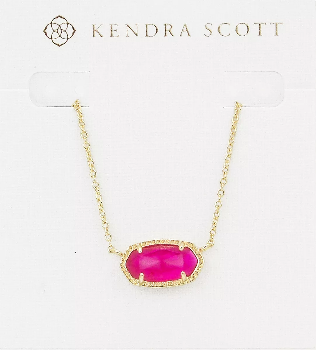 Kendra Scott | Jewelry | Kendra Scott Ari Heart Necklace Gold Pink Magenta  | Poshmark