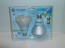 NEW GE REVEAL 65 W REPLACEMNT BULBS USES ONLY 15 WATT 9.1 YEAR LIFE
