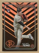 Kai-Wei Teng - 2024 Topps Update - #US212  Rookie - Holiday Foil - Giants