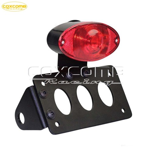 Motorcycle LED Tail Brake Light Side Mount License Plate Bracket Fits for Harley - Picture 5 of 12
