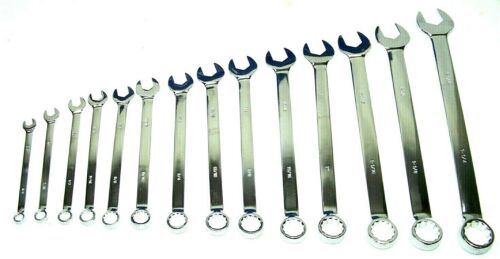Set di chiavi combinate SAE standard 14 pezzi set di chiavi combinate V Grove da 3'8" a 1-1/4" DFS. - Foto 2 di 2
