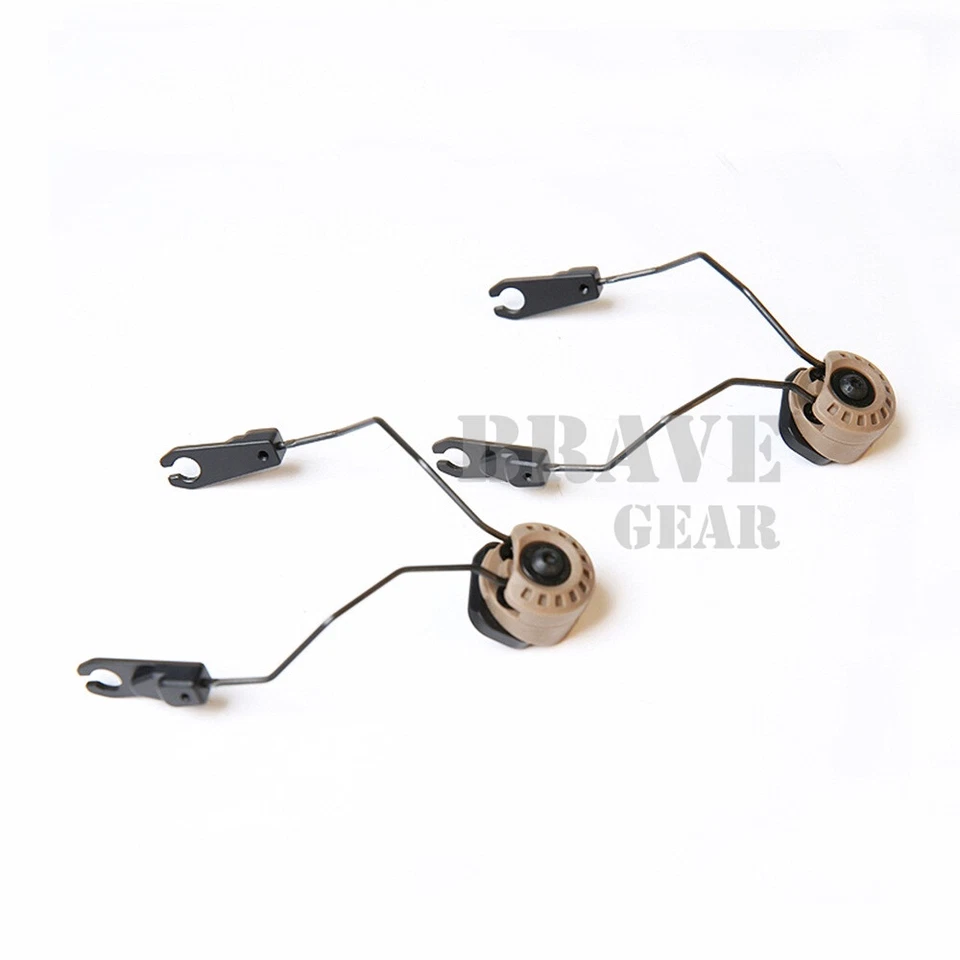 Conjunto de adaptador de montagem em trilho rotativo capacete ARC tático para fone de ouvido Comtac SMA Sordin - Imagem 3 de 4