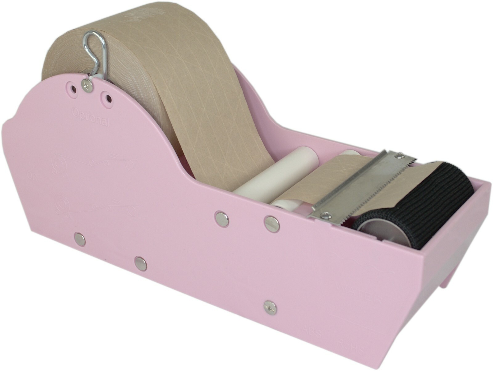 Water Activated Gummed Kraft Tape Dispenser with Reinforced Tape