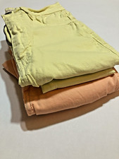 Vibrant miu high waist jeans pair size 5 made in USA yellow & peach/light orange