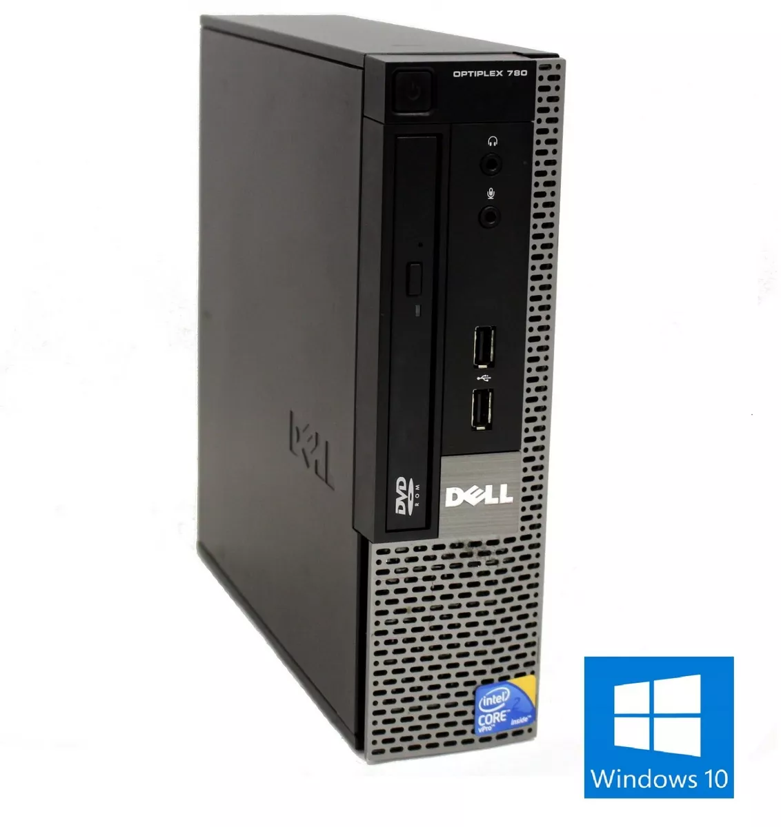 CHEAP FAST DELL OPTIPLEX 780 USFF Intel Dual Core 4GB RAM 320GB HDD Win 10 WIFI