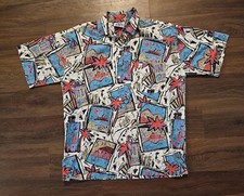 Vintage The Men's Store At Sears   Reverse Print Hawaiian Shirt   Size Small