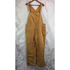 Roper Overalls Mens Large Brown Insulated Quilted Winter Duck Canvas Bib