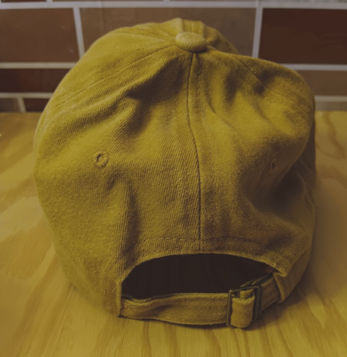 Berretto baseball giallo cavallo nuovo regolabile senza etichette cappello pony nuovo 100% cotone - Foto 2 di 2