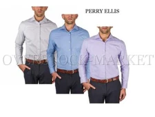 NEW! MENS PERRY ELLIS PORTFOLIO TRAVEL LUXE DRESS SHIRT! THE TECH SHIRT! VARIETY