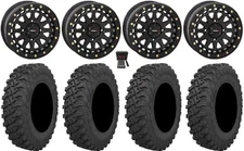 System 3 SB-6 15" Wheels Bk (5+2) 30" Pro Runner Tires RZR Turbo S / RS1