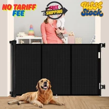 71 inch Retractable Kids Gates 42 inch Tall, Retractable Gate with Reinforced...