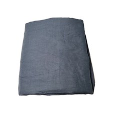 Pottery Barn Belgian Flax Linen Cotton Line Curtain Steel Blue 50x84 No Hooks OB