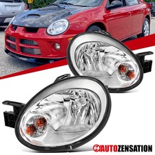 Fit 2003-2005 Dodge Neon Se Sxt Srt-4 Headlights Head Lamps Leftright 03-05