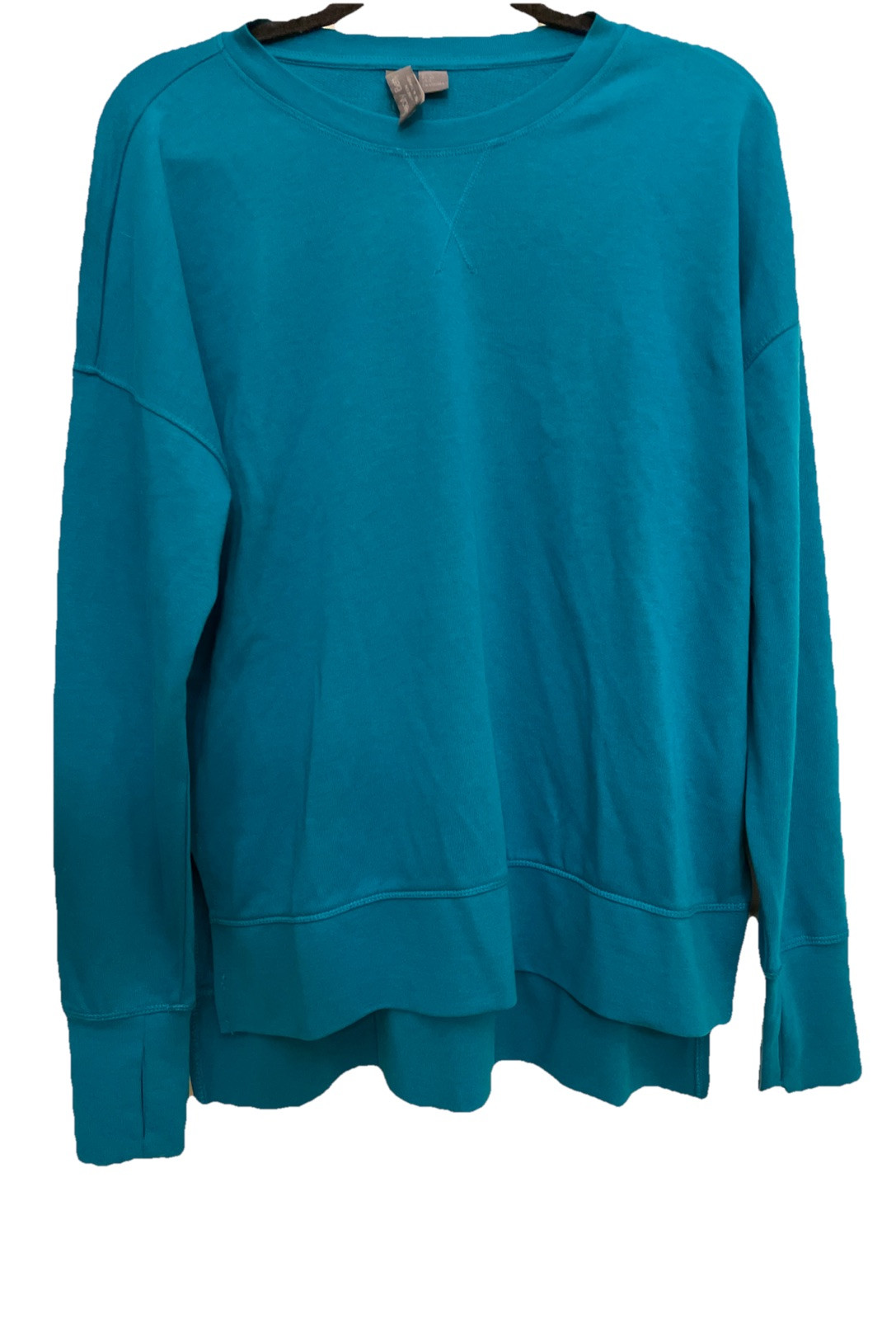 Sweaty Betty After Class Longline Sweatshirt Future Blue Size M, MSRP $79.  NWT image 2