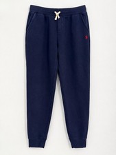 Polo Ralph Lauren Boys XL 18-20 Navy Fleece Jogger Sweatpants Red Pony