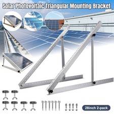 28" Solar Panel Tilt Mount Brackets 2Pcs for 100W 150W 200W RV Boat Roof Support