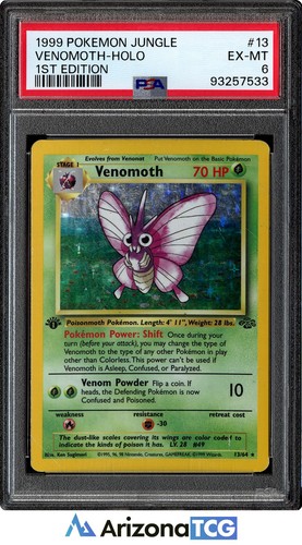 Venomoth (1st Edition) graded PSA 6 for sale on eBay