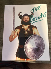 WWF WWE The Berzerker Signed Wrestling Photo 8x10