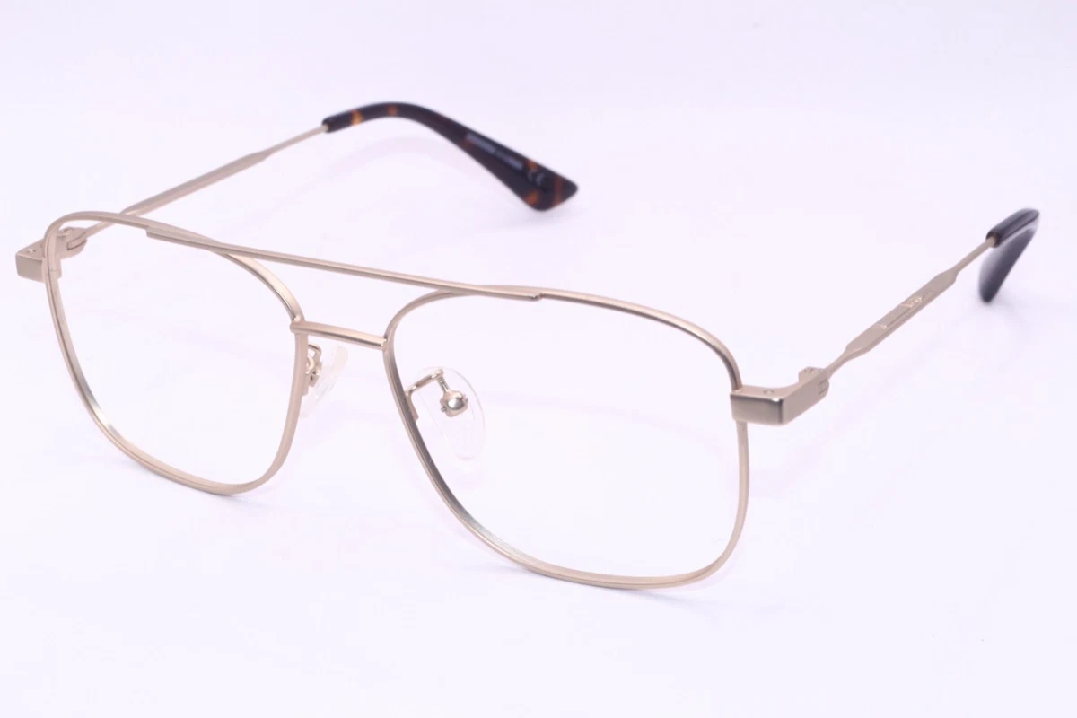 Alexander McQueen AM 0338O 003 Gold Metal Geometric Eyeglasses 54mm Alexander McQueen Gold Eyeglass Frames for sale | eBay main image 3
