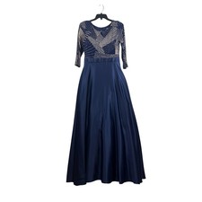 slim fit dress slacks ASHLEYlauren 11236 Strapless Floral Sequin Gown main image 1