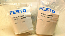 Lot of 2 - Festo AD-G3/4-3/4NPT-I Thread Adapter, 3/4 ISO G male to 3/4 NPT